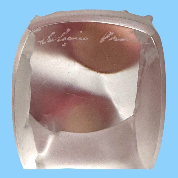 Lalique France Frosted Crystal Colereux Sparrow Bird Figurine Paperweight VTG - Picture 8 of 8